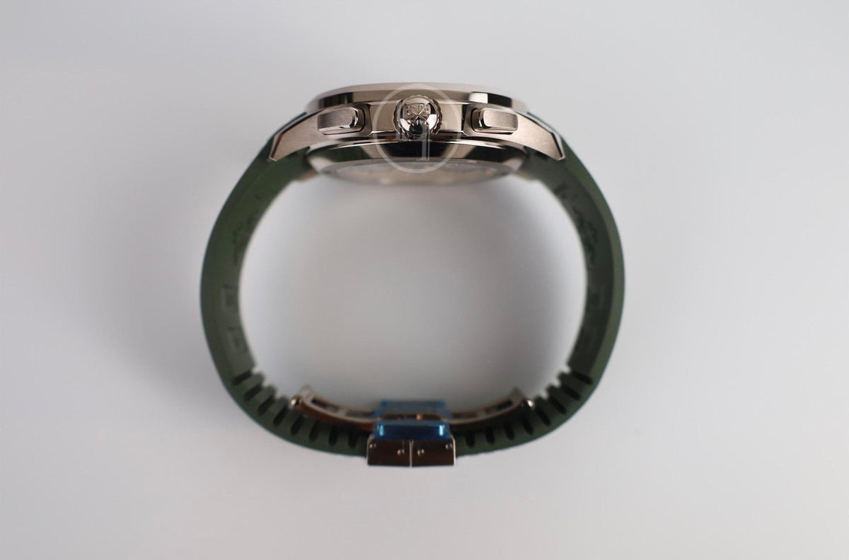 Patek Philippe Aquanaut Chronograph White Gold Khaki Green Dial 5968G-010