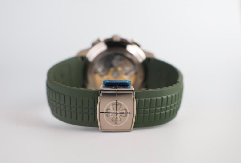Patek Philippe Aquanaut Chronograph White Gold Khaki Green Dial 5968G-010