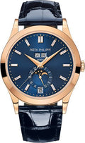 Patek Philippe Complications 38.5 mm Rose Gold Blue Baguette Diamond Dial - 5396R-015