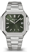 Patek Philippe Cubitus Date Sweep Seconds Steel 45mm Olive Green Dial 5821/1A-001