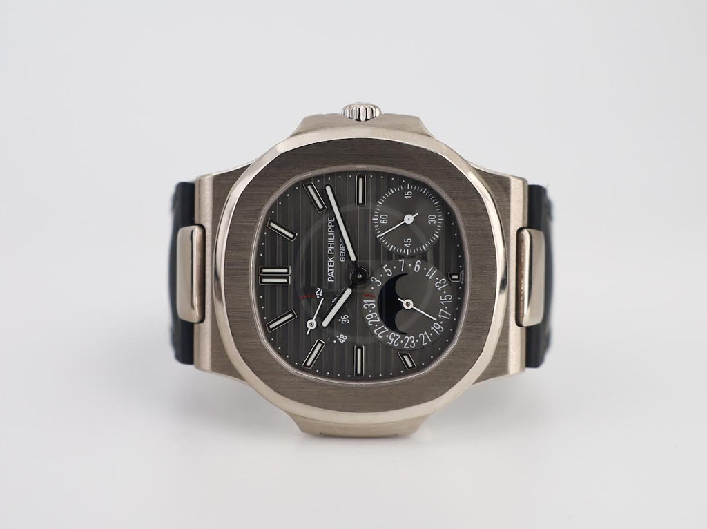 Patek Philippe Nautilus Moon Phases White Gold Slate Gray Dial | 5712G-001