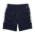 New Arrival Lacoste LETTERED BANDS FLEECE BERMUDA Short Men -NAVY BLUE