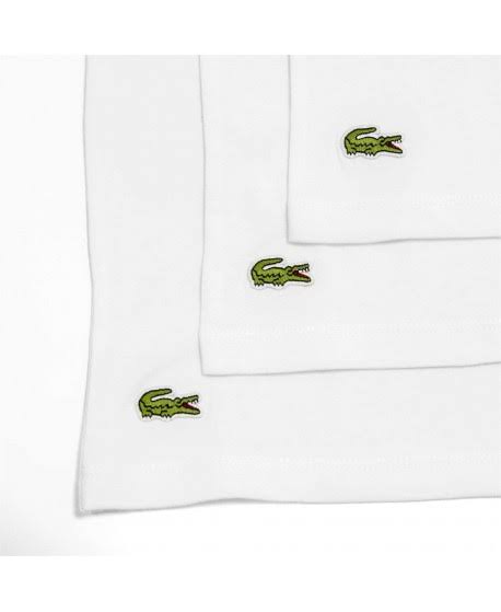 New Arrival LACOSTE  CREW NECK SLIM FIT T-Shirt 3 PACK Men - WHITE